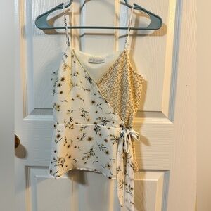 Paper crane work wear blouse tank top.
